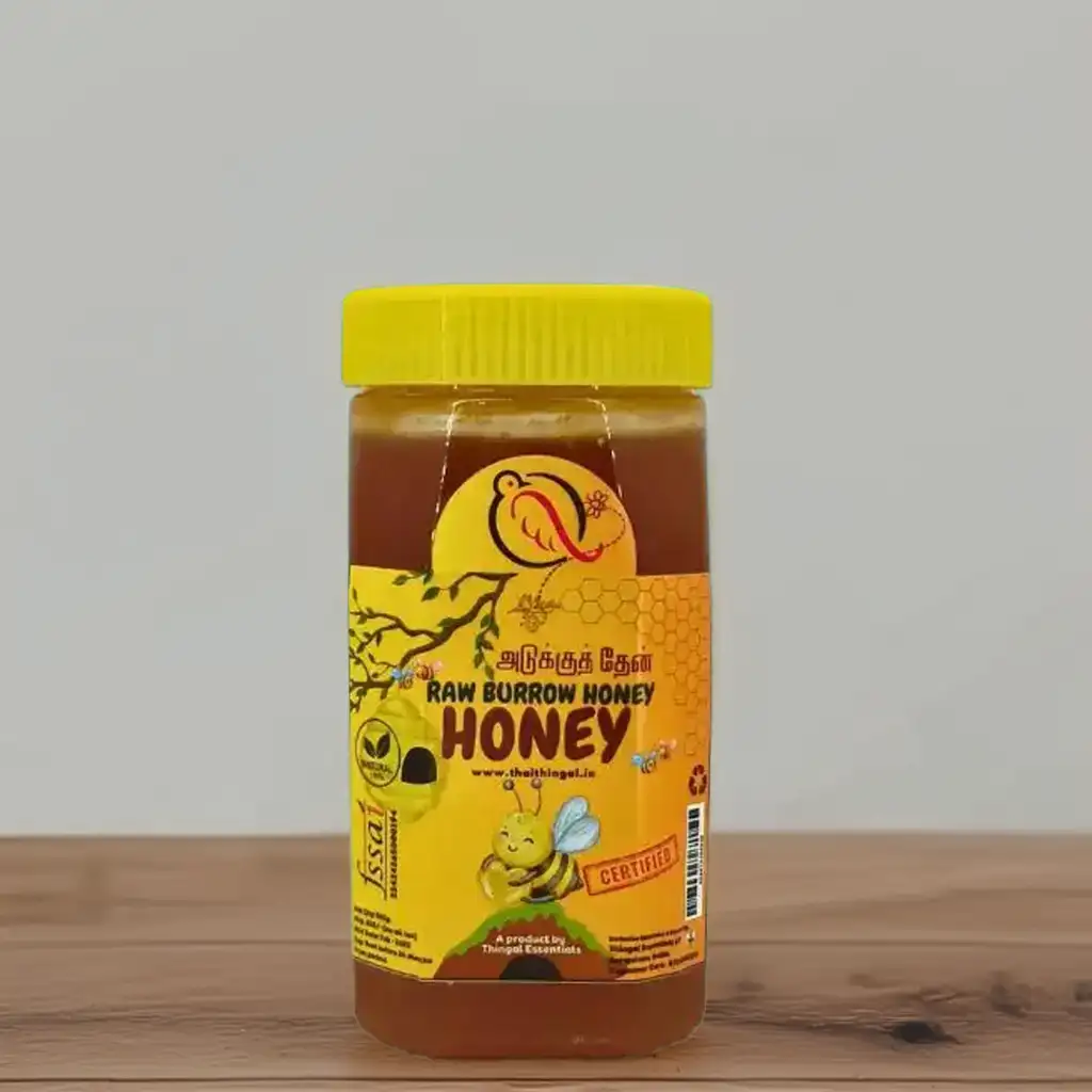 Raw Burrow Honey (500g) - 100% NaturalThingal Essentials LLP Raw Burrow Honey (500g) - 100% NaturalThingal Essentials LLP