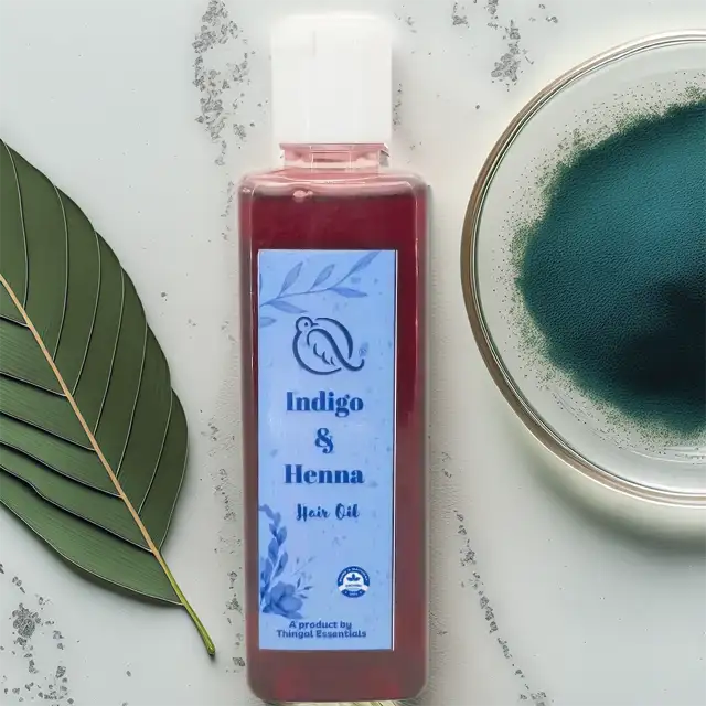 Indigo / Henna Herbal Hair Oil - image 1